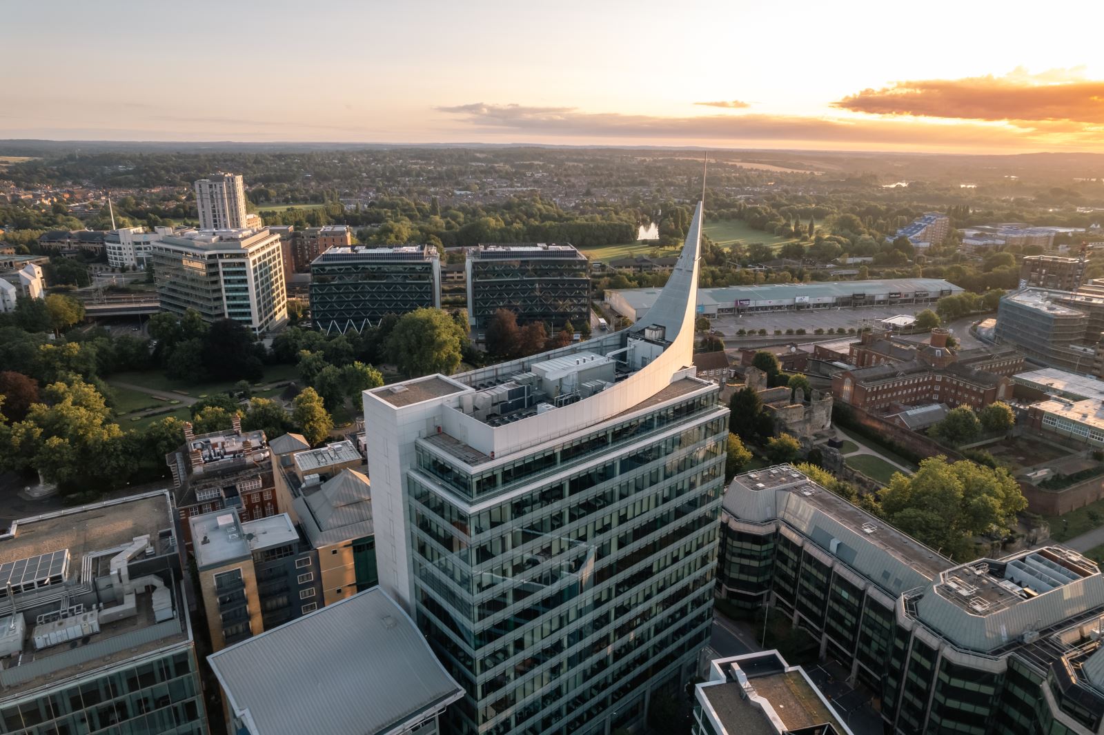 Aerial shot of The Blade